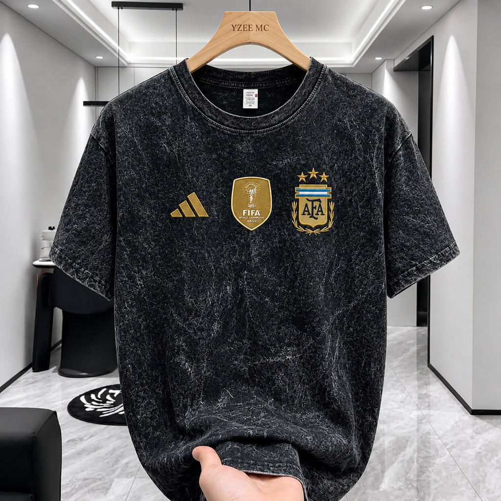 ACID WASH DROP SHOULDER T-SHIRT