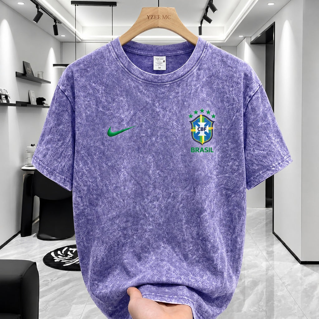 ACID WASH DROP SHOULDER T-SHIRT
